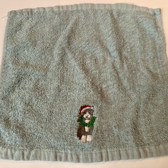 Set of 2 Holiday Kitten Dish Towels - Blue Cotton, Cute Christmas Kitchen Decor - Picture 9 of 16